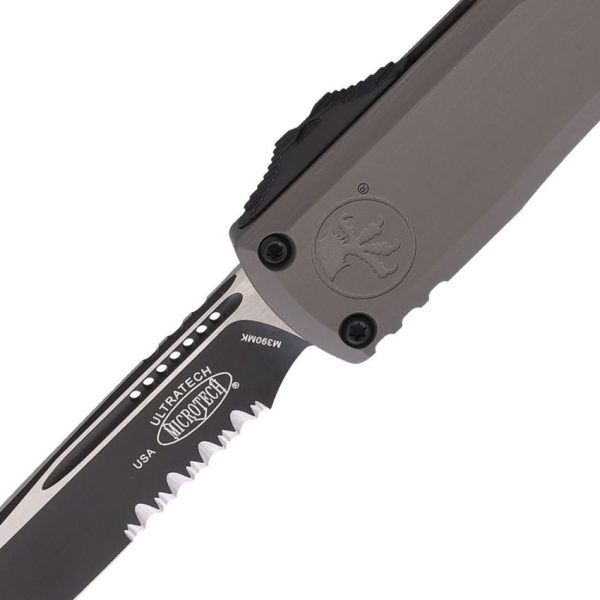 Microtech Ultratech Gen III Serrated Auto - Gray Handle