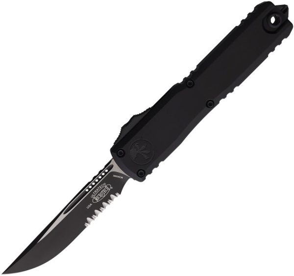 Microtech Ultratech Gen III Serrated Auto - Black Handle