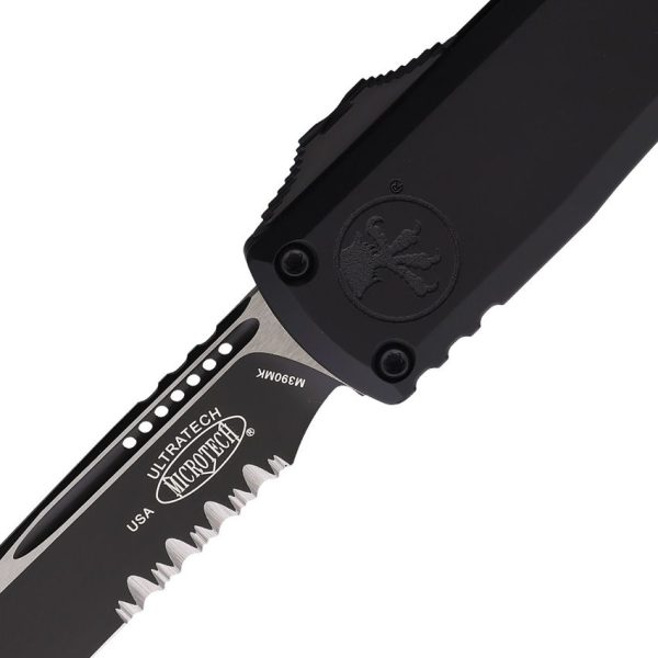 Microtech Ultratech Gen III Serrated Auto - Black Handle