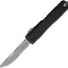 Microtech UTX-85 S/E Serrated Gen IV Automatic OTF - Black