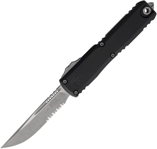 Microtech UTX-85 S/E Serrated Gen IV Automatic OTF - Black