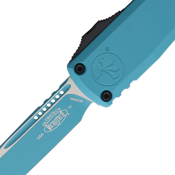 Microtech Auto Ultratech S/E Gen IV OTF - Cyan Cerakote