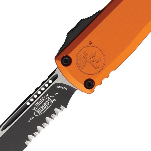 Microtech Ultratech S/E Gen IV Orange Serrated Automatic OTF
