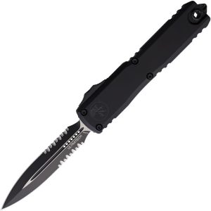 Microtech Ultratech Gen III Auto OTF - Black Handle Serrated