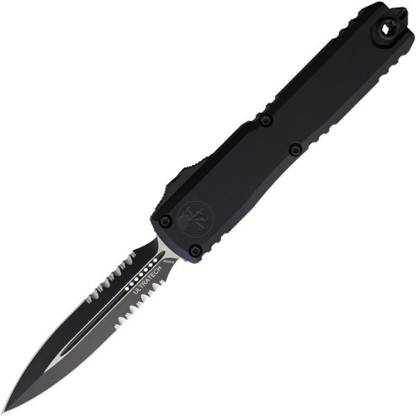 Microtech Ultratech Gen III Auto OTF - Black Handle Serrated