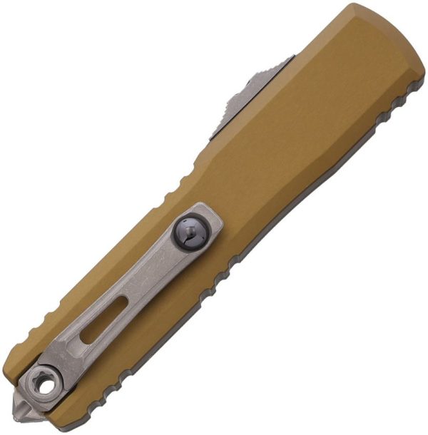 Microtech Auto Ultratech Gen IV D/E OTF - Tan Apocalyptic