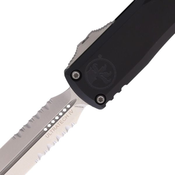 Microtech Auto Ultratech Gen IV OTF Black Serrated