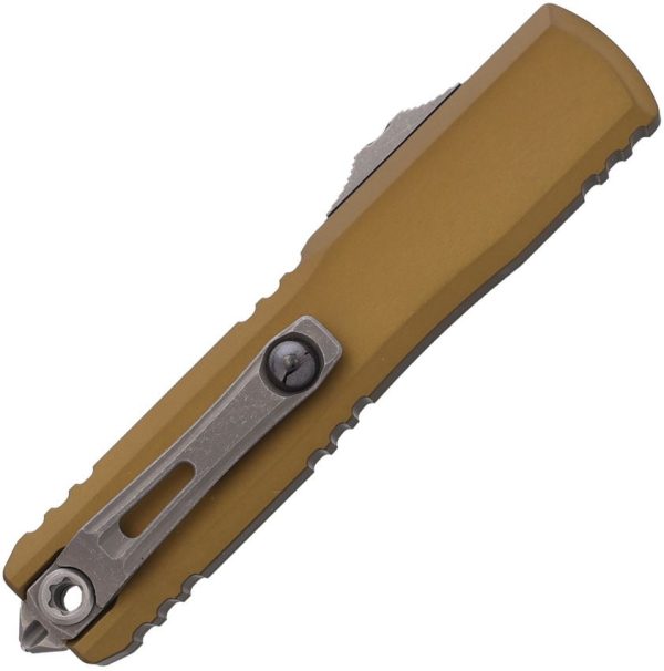 Microtech Auto Ultratech Gen IV D/E OTF - Tan Apocalyptic