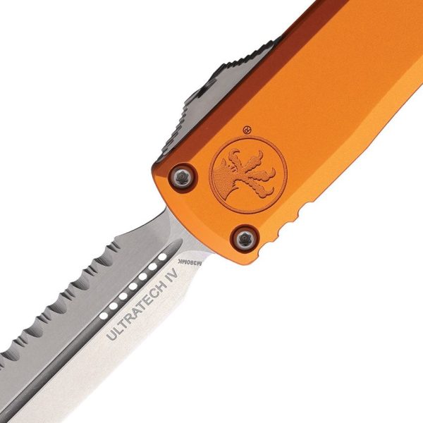 Microtech Auto Ultratech Gen IV D/E OTF - Orange Stonewash