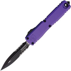 Microtech Ultratech Gen IV D/E Serrated Auto OTF - Purple