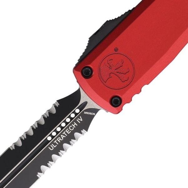 Microtech Ultratech Gen IV Red Aluminum OTF Knife