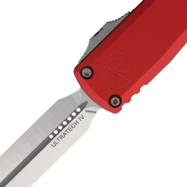 Microtech Ultratech Gen IV Red Satin Double Edge OTF