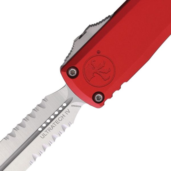 Microtech Ultratech Gen IV Red Satin Serrated OTF