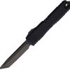 Microtech Auto Ultratech Gen III DLC Double-Edge Serrated OTF