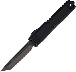 Microtech Auto Ultratech Gen III DLC Double-Edge Serrated OTF