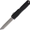 Microtech Auto Ultratech Gen IV OTF - Black Serrated Apocalyptic