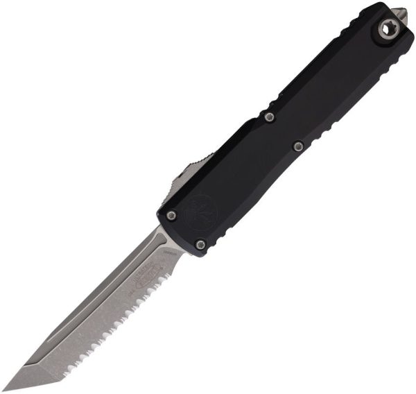 Microtech Auto Ultratech Gen IV OTF - Black Serrated Apocalyptic