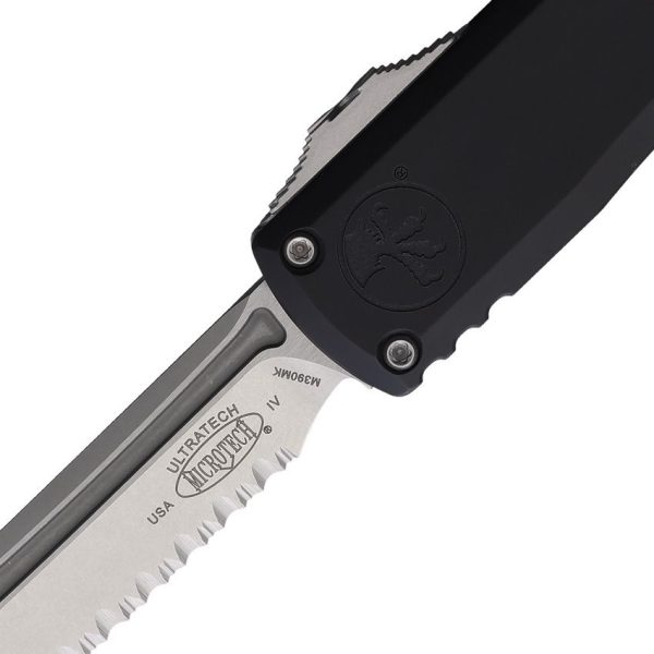Microtech Auto Ultratech Gen IV OTF - Black Fully Serrated