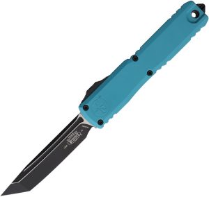Microtech Auto Ultratech Gen IV Cyan Cerakote OTF