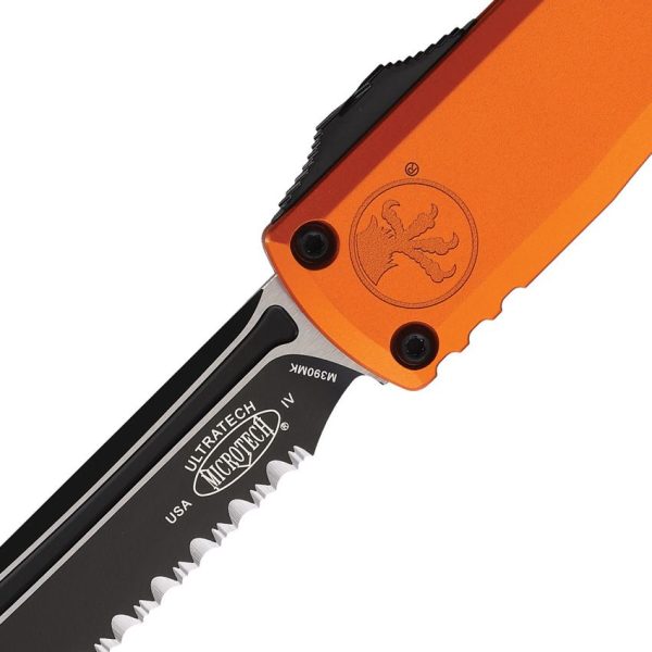Microtech Auto Ultratech T/E Gen IV OTF - Orange Serrated