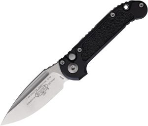 Microtech Auto LUDT Button Lock GenIII Stonewash M390