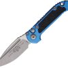 Microtech Auto LUDT Button Lock GenIII Apocalyptic Blue