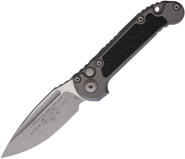 Microtech Auto LUDT Button Lock GenIII Apocalyptic Gray