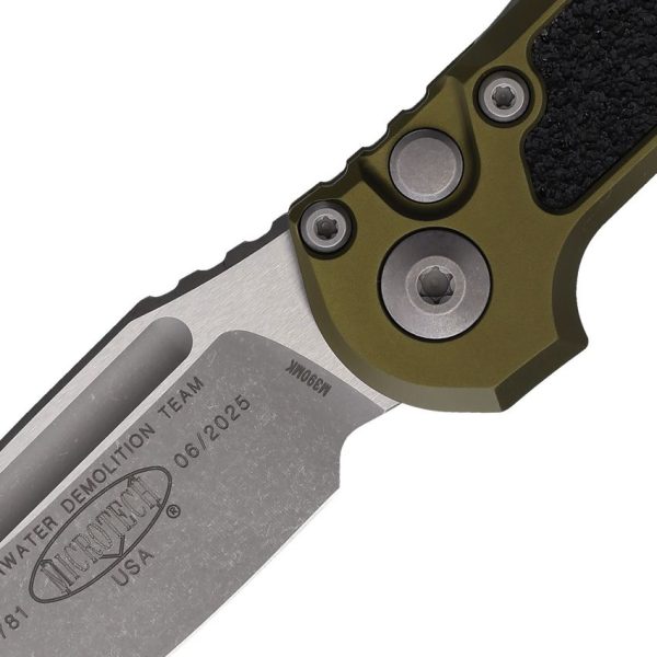Microtech Auto LUDT Button Lock GenIII Apocalyptic OD Green
