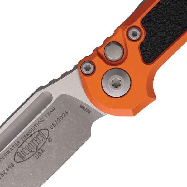 Microtech Auto LUDT Button Lock GenIII Apocalyptic Orange