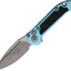 Microtech Auto LUDT GenIII Button Lock - Turquoise Apocalyptic