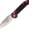 Microtech Auto LUDT GenIII Button Lock - Merlot Stonewash