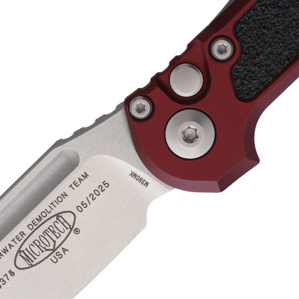 Microtech Auto LUDT GenIII Button Lock - Merlot Stonewash