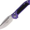 Microtech Auto LUDT GenIII Button Lock - Purple Stonewash