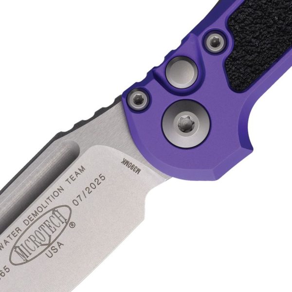 Microtech Auto LUDT GenIII Button Lock - Purple Stonewash