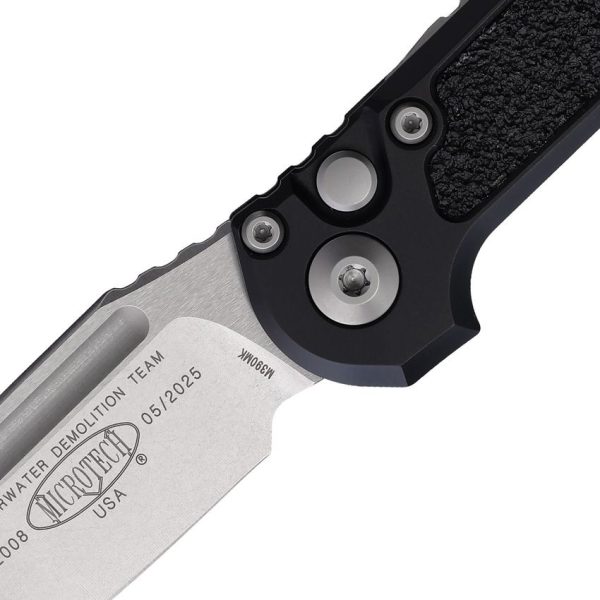 Microtech Auto LUDT Button Lock GenIII Stonewash M390