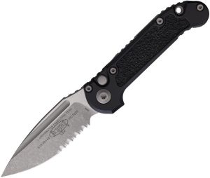Microtech Auto LUDT GenIII Black Apocalyptic Serrated