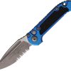 Microtech Auto LUDT GenIII Blue Apocalyptic Serrated
