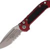 Microtech Auto LUDT GenIII Merlot Apocalyptic Serrated