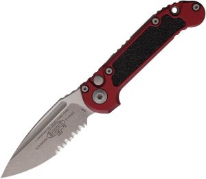 Microtech Auto LUDT GenIII Merlot Apocalyptic Serrated