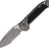 Microtech Auto LUDT GenIII Gray Apocalyptic Serrated