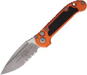 Microtech Auto LUDT GenIII Orange Apocalyptic Serrated