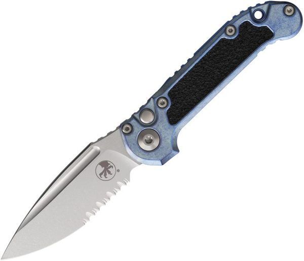 Microtech Auto LUDT Marfione Select - Ice Blue Anodized
