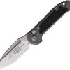 Microtech Auto LUDT GenIII Button Lock - Black Aluminum