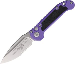 Microtech Auto LUDT GenIII Purple Aluminum Button Lock