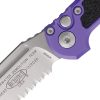 Microtech Auto LUDT GenIII Purple Aluminum Button Lock