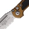 Microtech Auto LUDT GenIII Tan Aluminum Button Lock