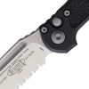 Microtech Auto LUDT GenIII Black Partially Serrated M390MK