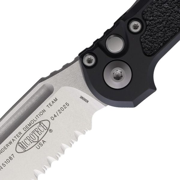 Microtech Auto LUDT GenIII Black Partially Serrated M390MK