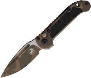 Microtech Auto LUDT GenIII Badlands Camo Button Lock