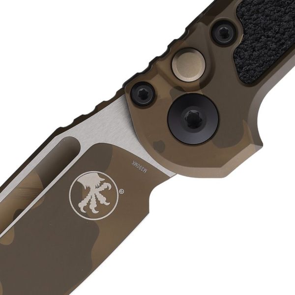 Microtech Auto LUDT GenIII Badlands Camo Button Lock
